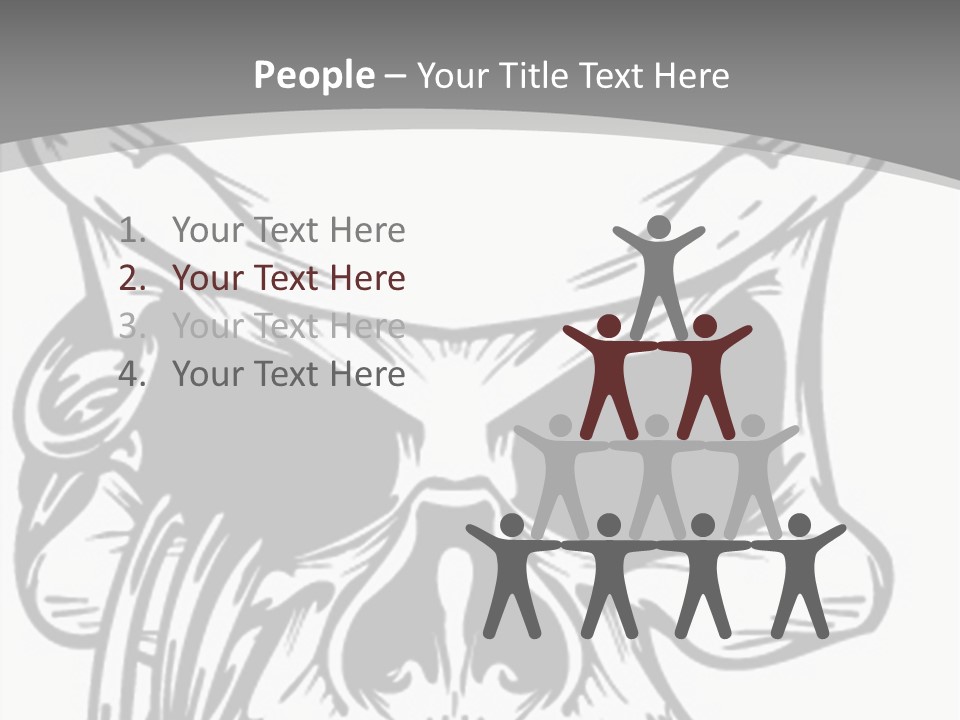 Corpse Illustration Rings PowerPoint Template