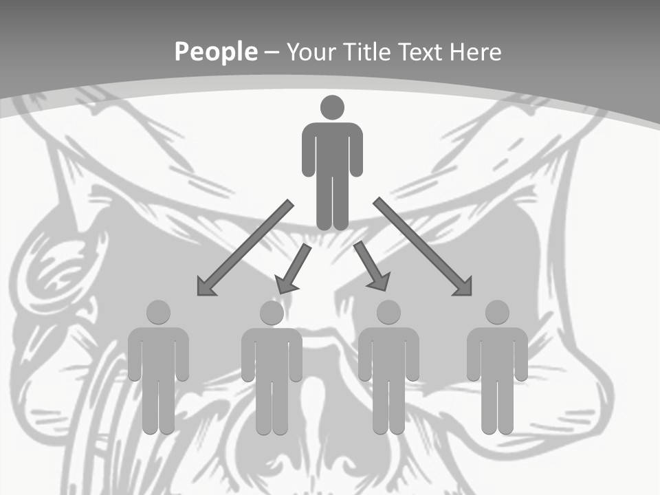 Corpse Illustration Rings PowerPoint Template