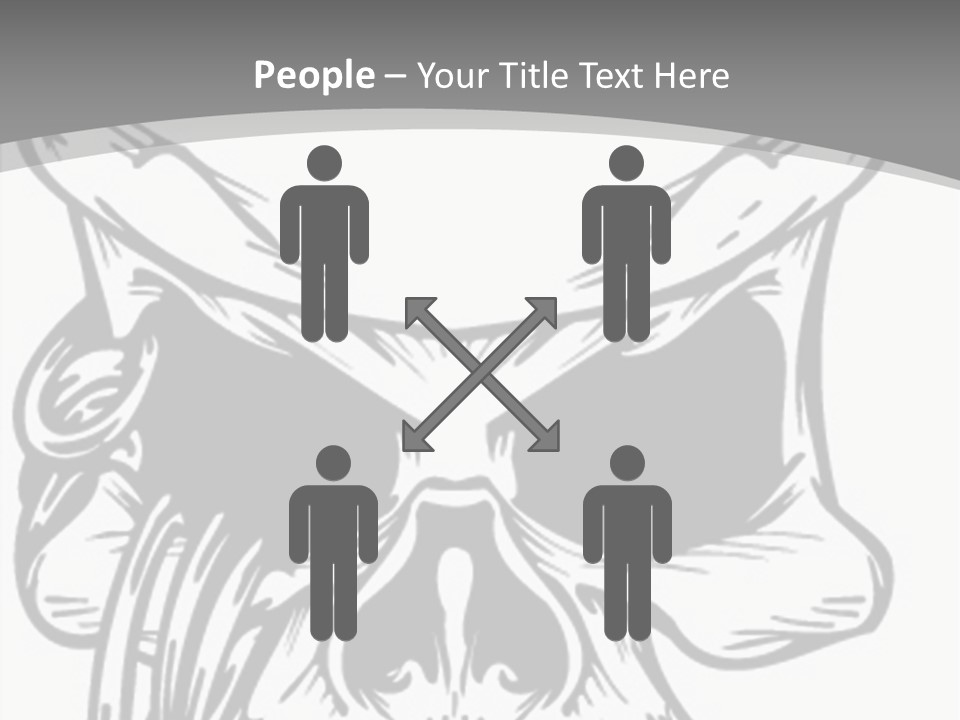 Corpse Illustration Rings PowerPoint Template