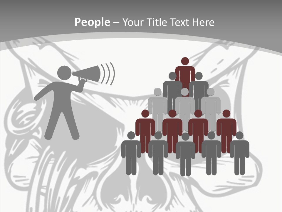 Corpse Illustration Rings PowerPoint Template