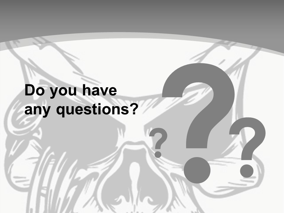 Corpse Illustration Rings PowerPoint Template