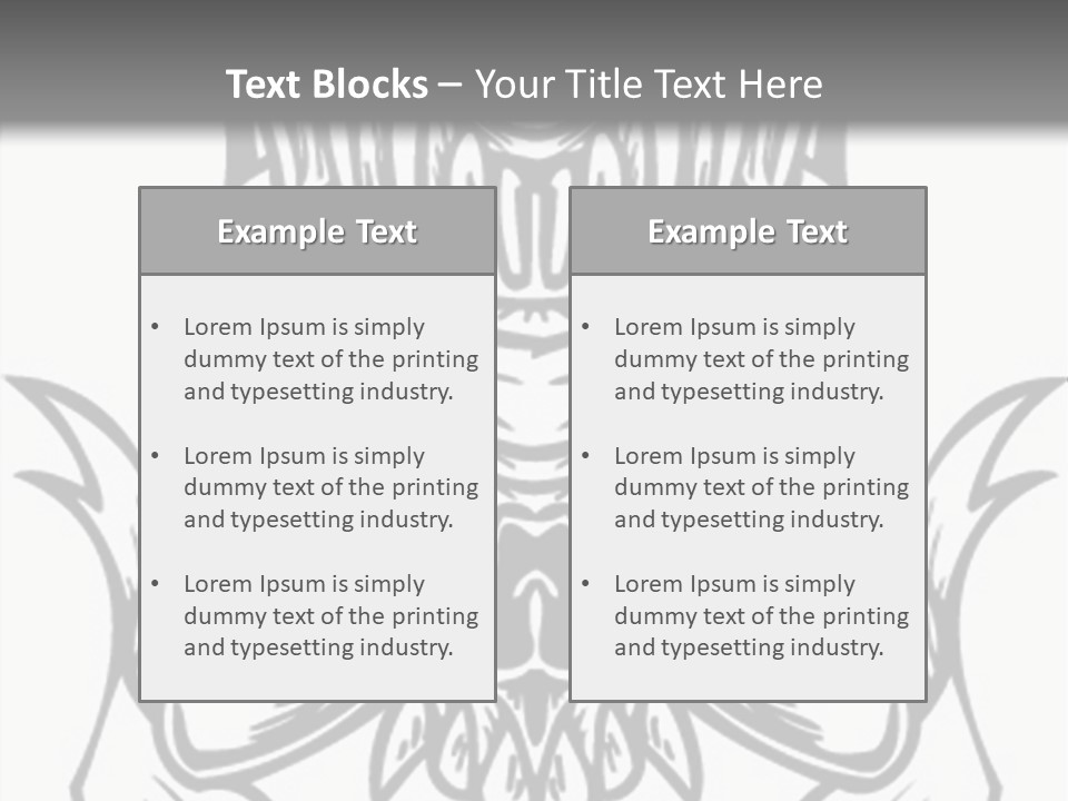 Design Template Bones PowerPoint Template
