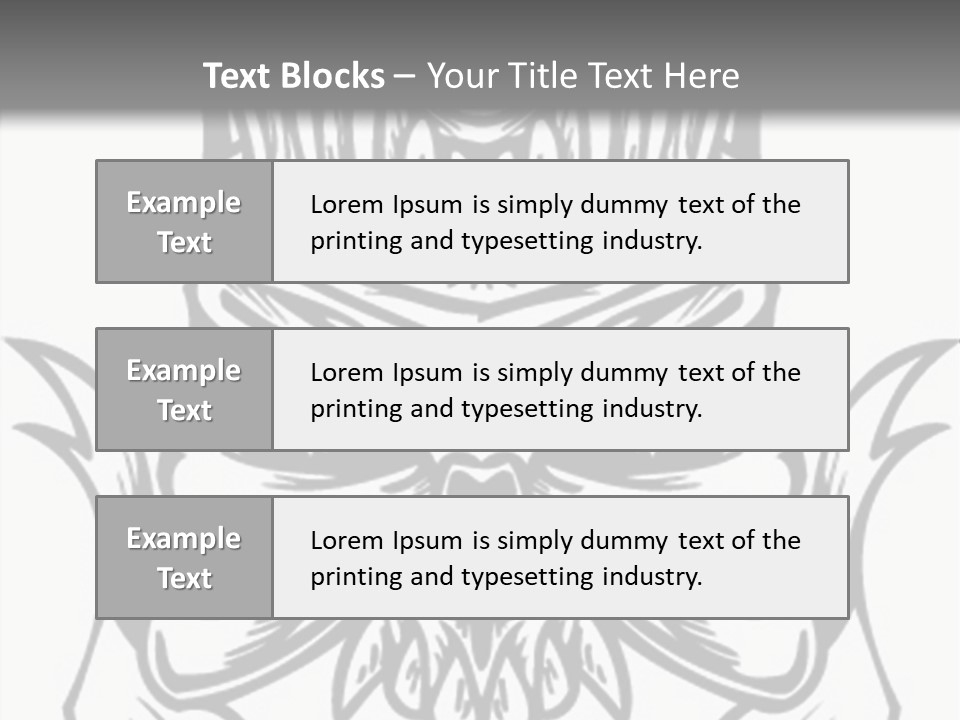 Design Template Bones PowerPoint Template