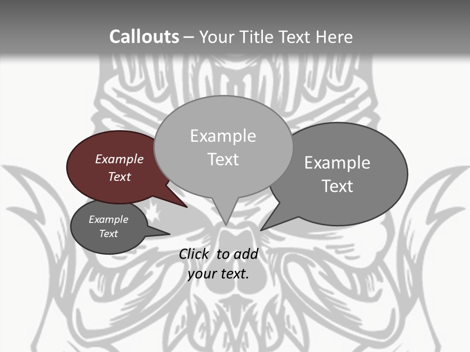 Design Template Bones PowerPoint Template