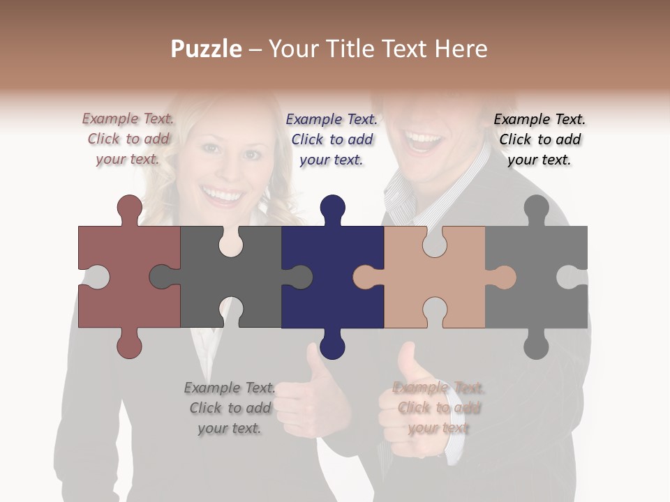 Cheerful Thumb Confident PowerPoint Template