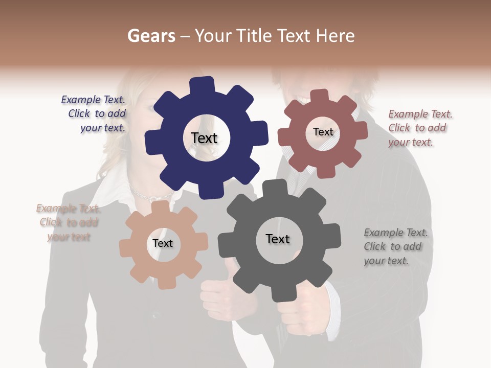 Cheerful Thumb Confident PowerPoint Template