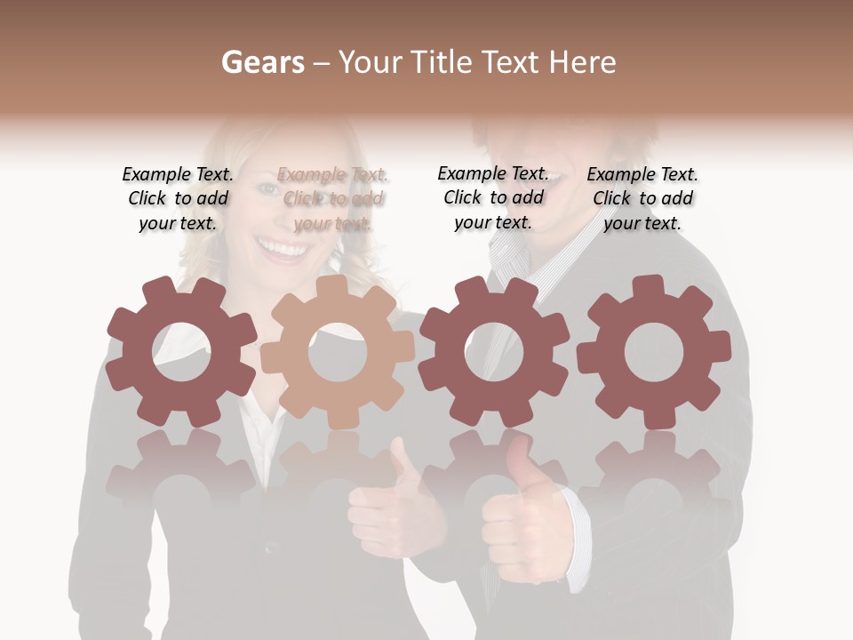 Cheerful Thumb Confident PowerPoint Template