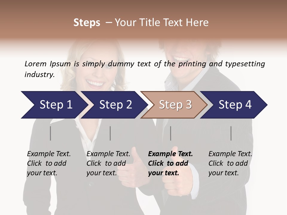 Cheerful Thumb Confident PowerPoint Template
