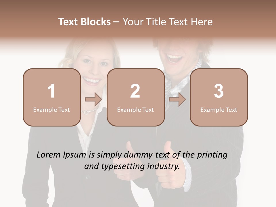 Cheerful Thumb Confident PowerPoint Template