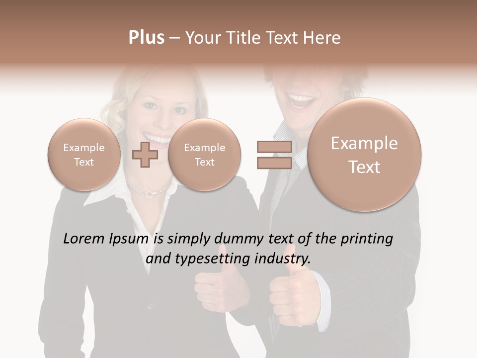 Cheerful Thumb Confident PowerPoint Template