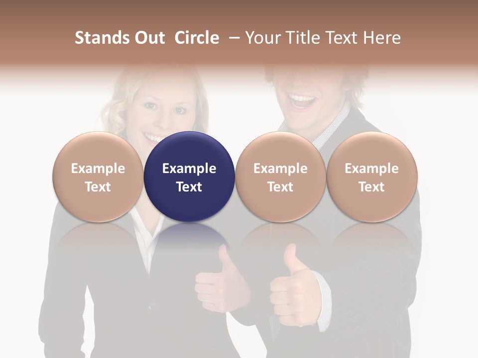 Cheerful Thumb Confident PowerPoint Template