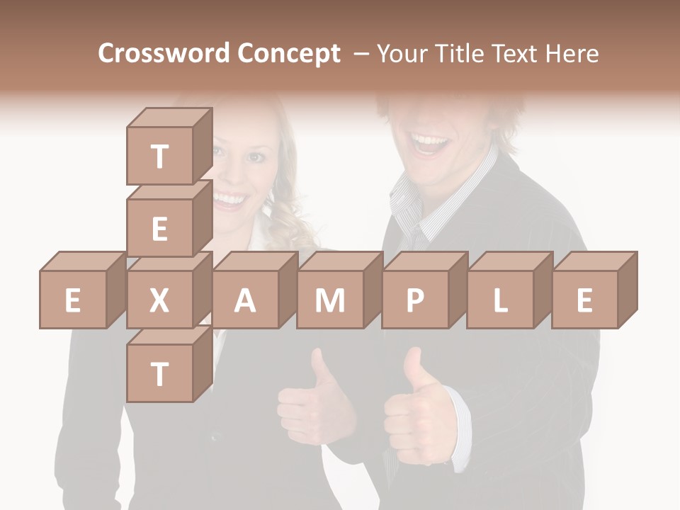 Cheerful Thumb Confident PowerPoint Template