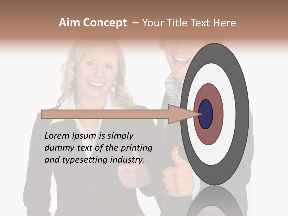 Cheerful Thumb Confident PowerPoint Template