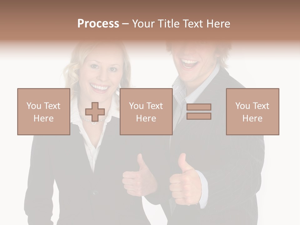 Cheerful Thumb Confident PowerPoint Template