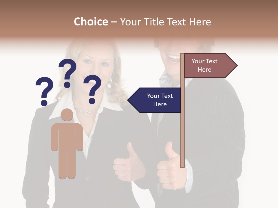 Cheerful Thumb Confident PowerPoint Template