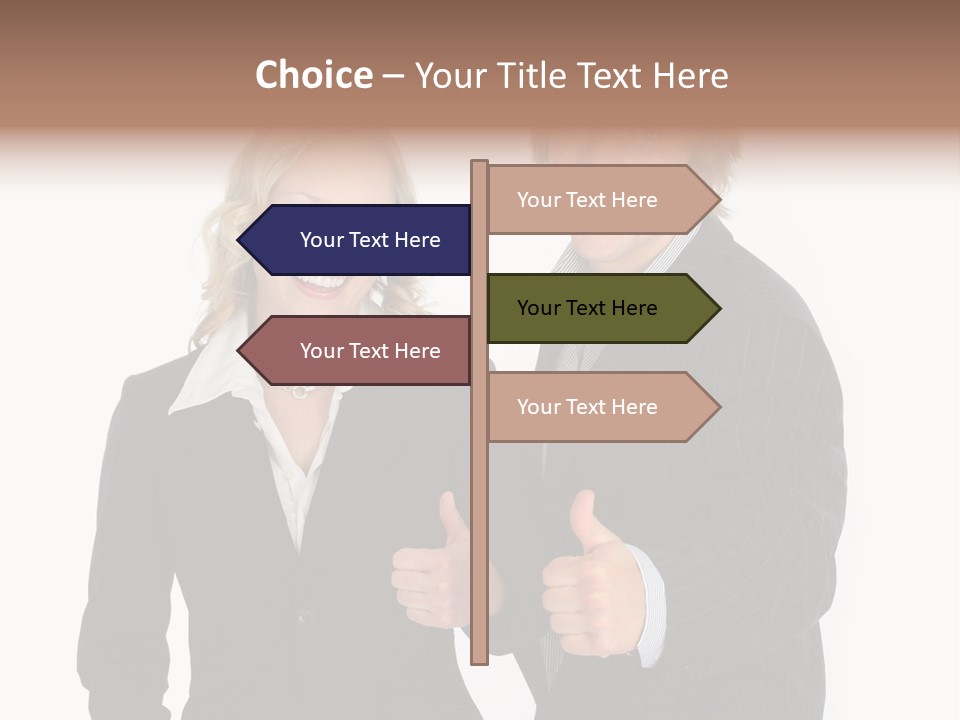Cheerful Thumb Confident PowerPoint Template