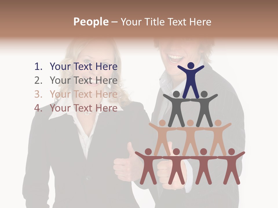 Cheerful Thumb Confident PowerPoint Template