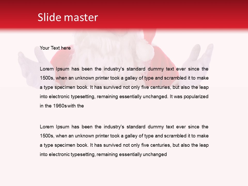 Nicholas Costume Yuletide PowerPoint Template