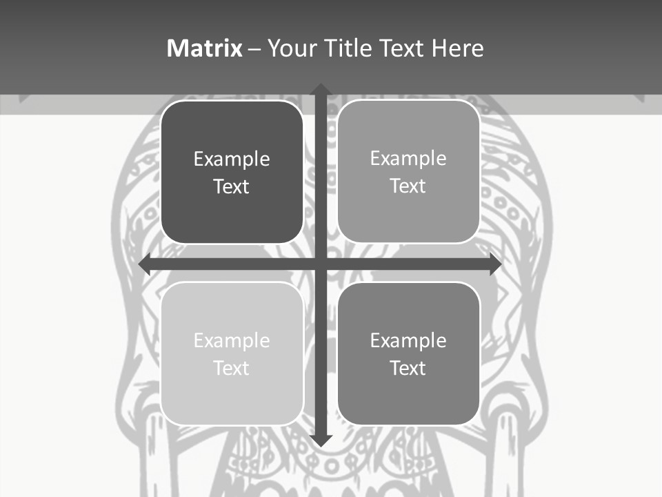 Black And White Symbol Skull PowerPoint Template