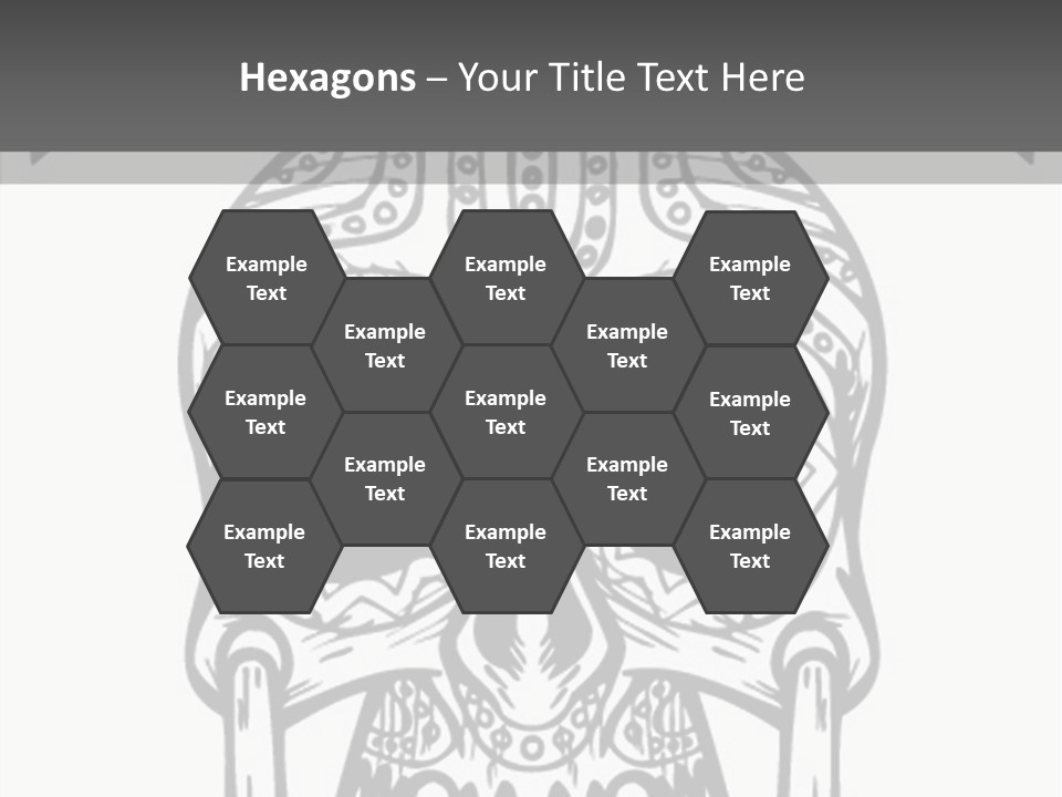 Black And White Symbol Skull PowerPoint Template