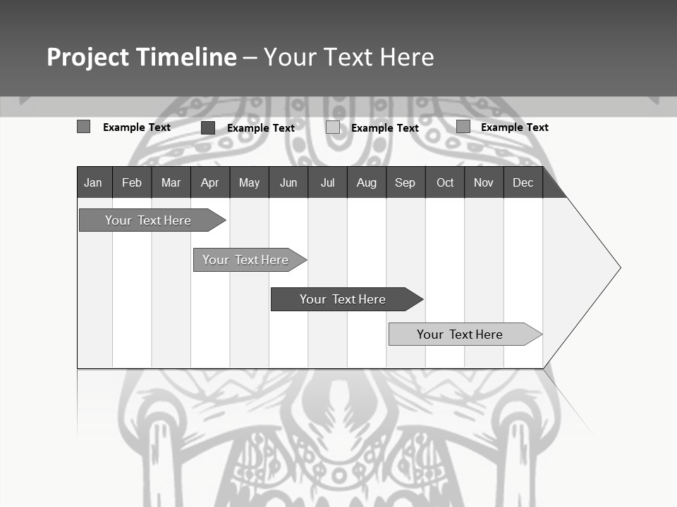 Black And White Symbol Skull PowerPoint Template
