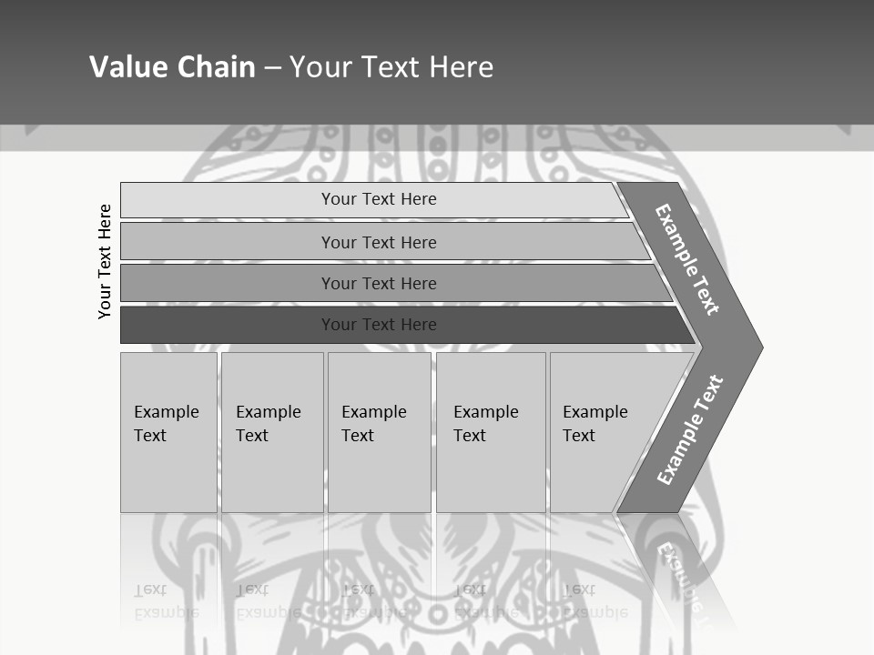 Black And White Symbol Skull PowerPoint Template