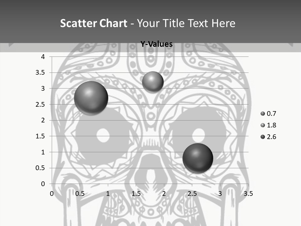 Black And White Symbol Skull PowerPoint Template
