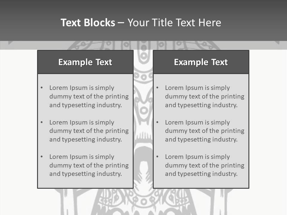 Black And White Symbol Skull PowerPoint Template