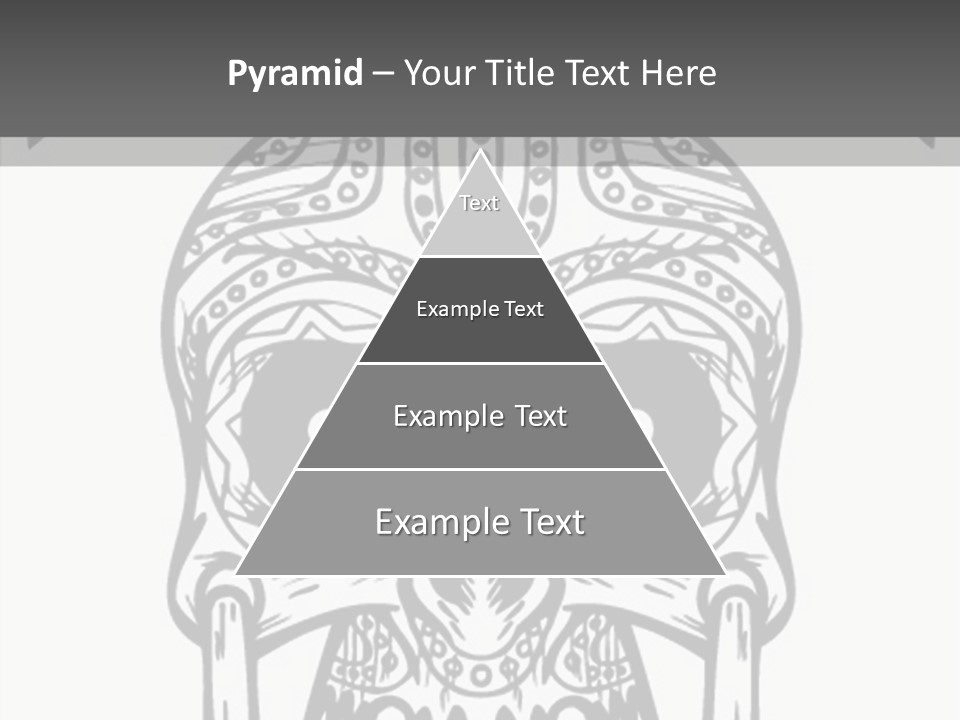 Black And White Symbol Skull PowerPoint Template