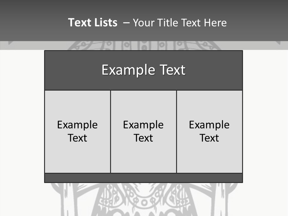 Black And White Symbol Skull PowerPoint Template
