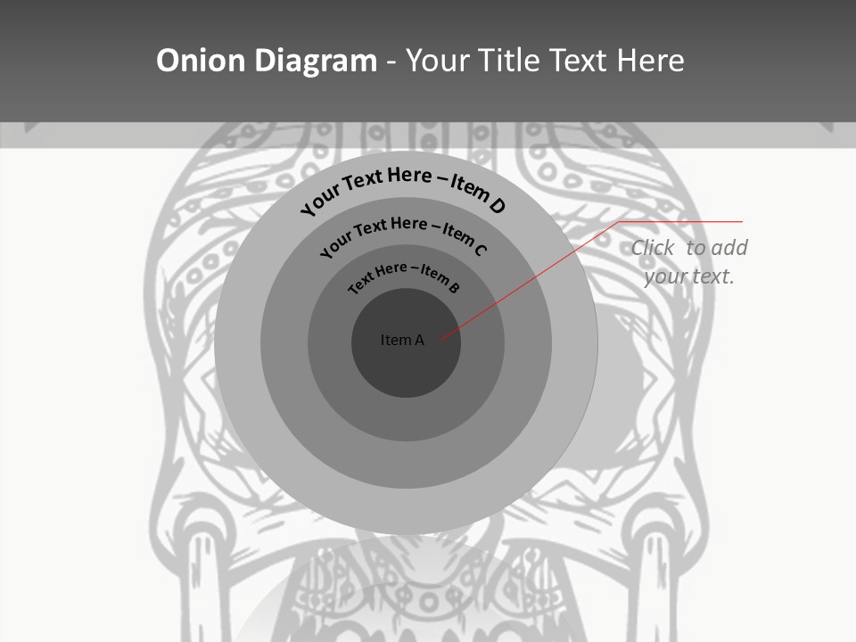 Black And White Symbol Skull PowerPoint Template