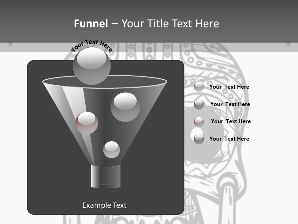 Black And White Symbol Skull PowerPoint Template