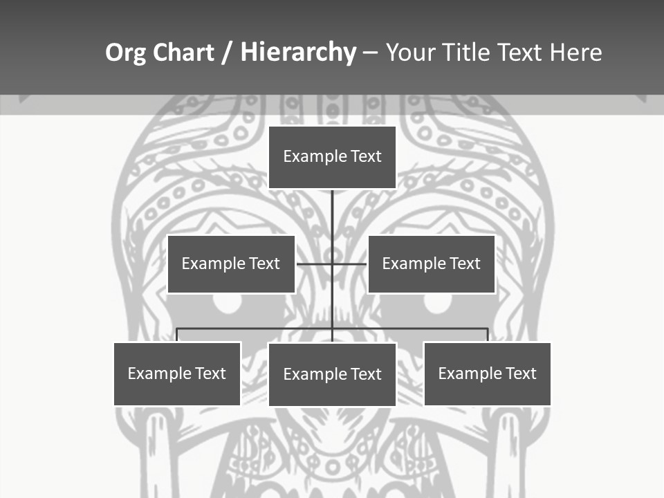 Black And White Symbol Skull PowerPoint Template