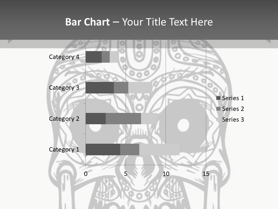 Black And White Symbol Skull PowerPoint Template