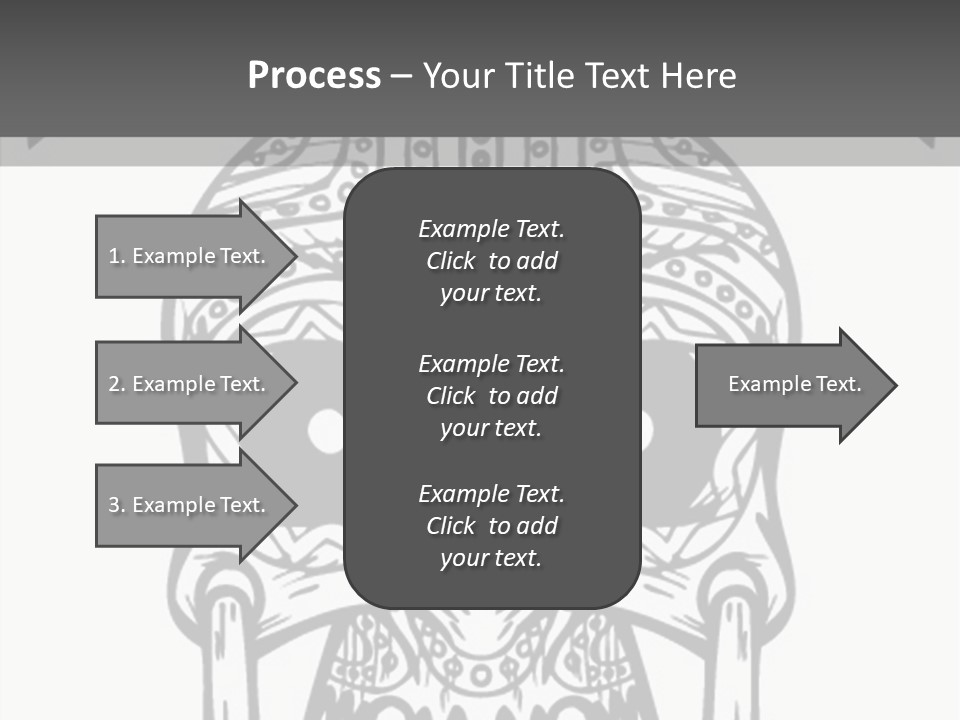 Black And White Symbol Skull PowerPoint Template