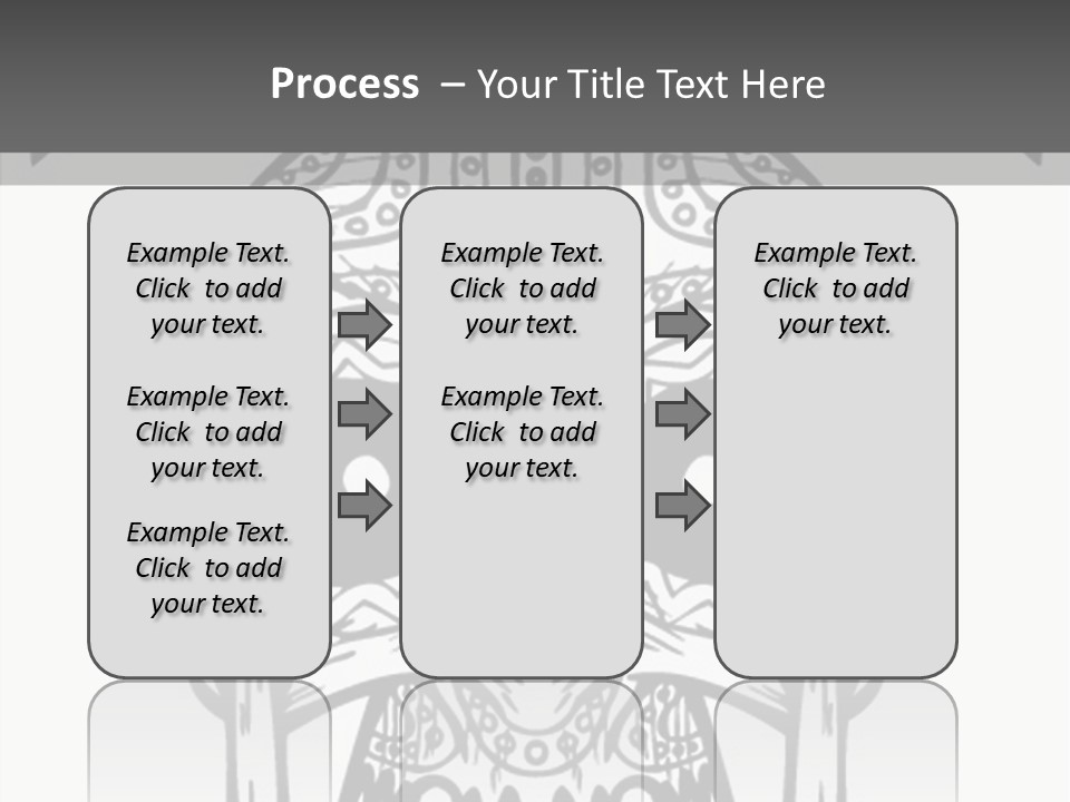 Black And White Symbol Skull PowerPoint Template