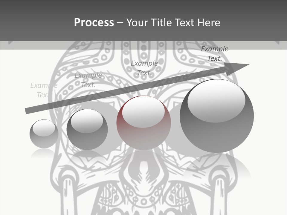 Black And White Symbol Skull PowerPoint Template