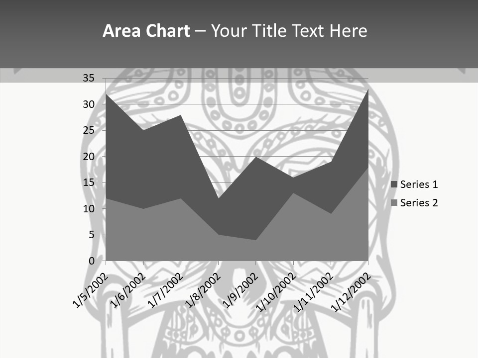 Black And White Symbol Skull PowerPoint Template