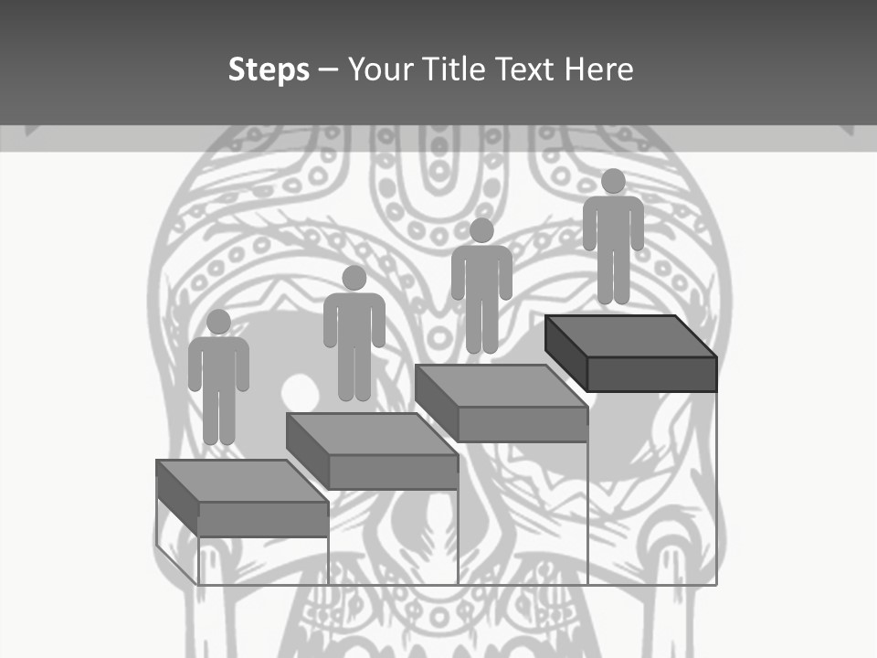 Black And White Symbol Skull PowerPoint Template