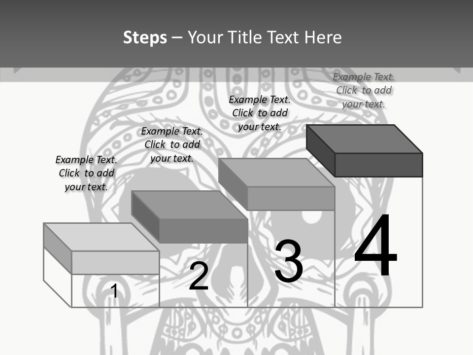 Black And White Symbol Skull PowerPoint Template