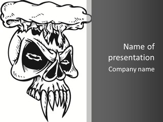 Fantasy Bones Corpse PowerPoint Template