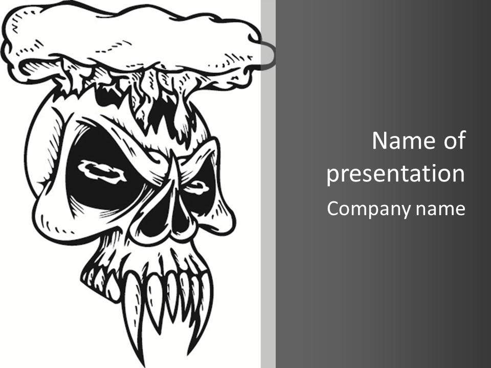 Fantasy Bones Corpse PowerPoint Template