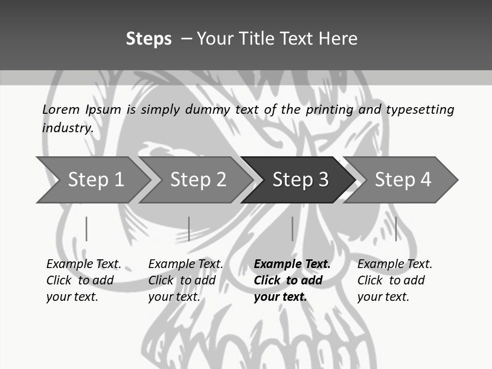 Fantasy Bones Corpse PowerPoint Template