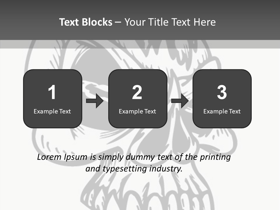 Fantasy Bones Corpse PowerPoint Template