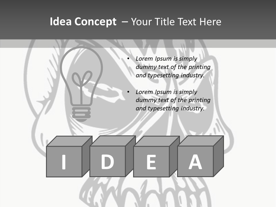 Fantasy Bones Corpse PowerPoint Template