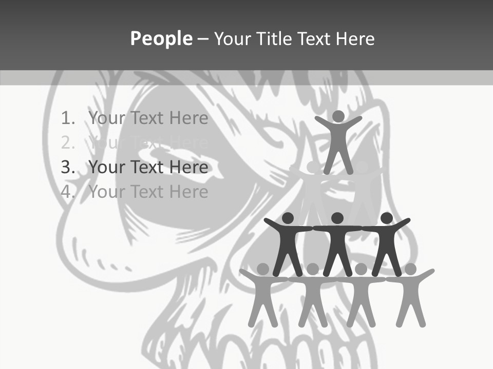Fantasy Bones Corpse PowerPoint Template
