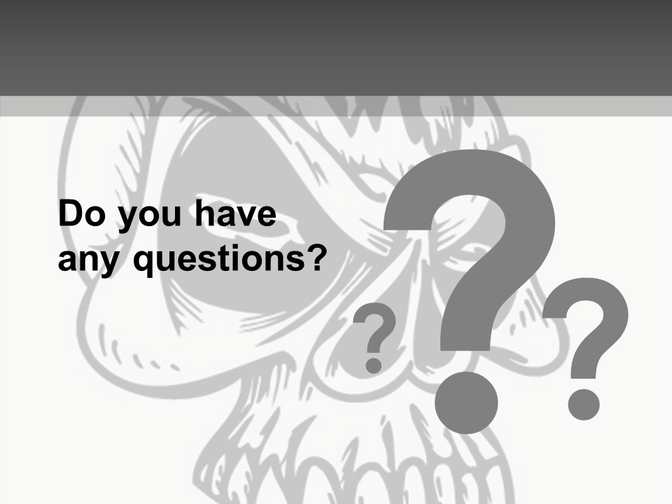 Fantasy Bones Corpse PowerPoint Template