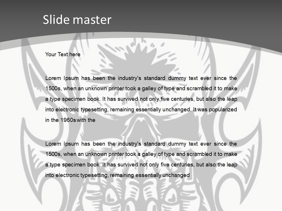 Design Corpse Tshirt PowerPoint Template