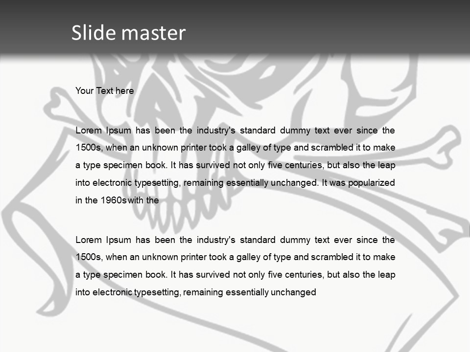 Screenprinting Template Death PowerPoint Template