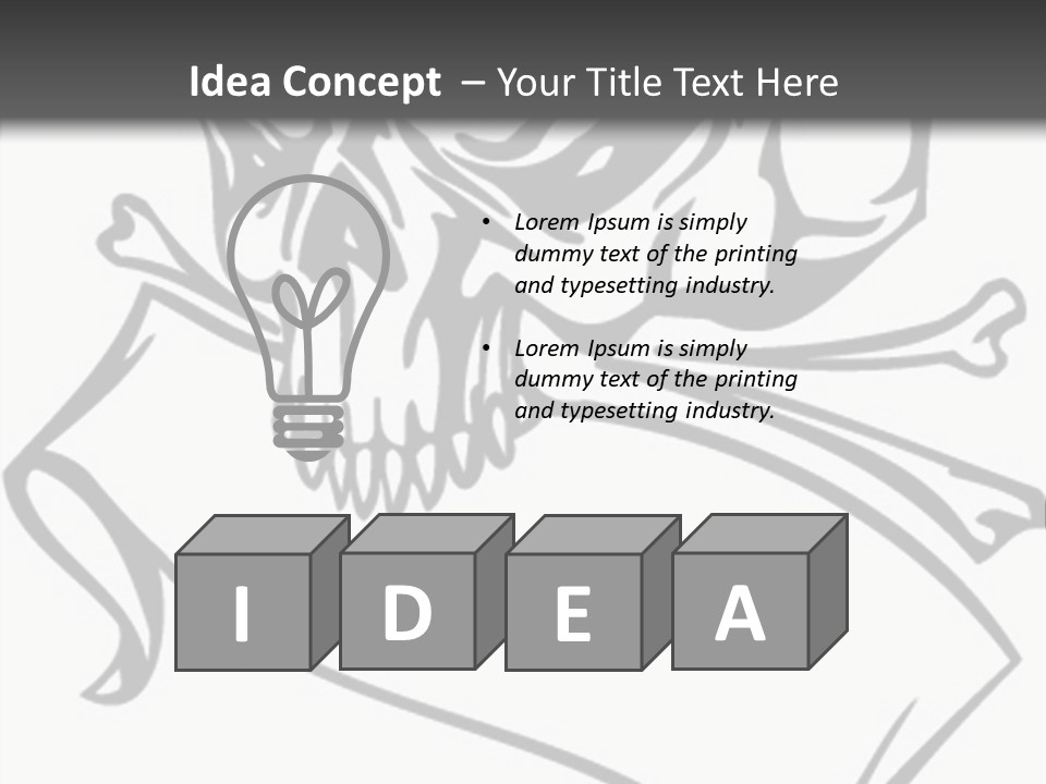 Screenprinting Template Death PowerPoint Template